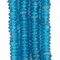 The Bead Chest African Disk Recycled Glass Beads - Full Strand of Eco-Friendly Ghanaian Rondelle Beads (Light Sapphire)